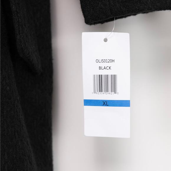 Jessica Simpson Women Double Breasted Fashion Coat Wool Black Size XL - Picture 6 of 9